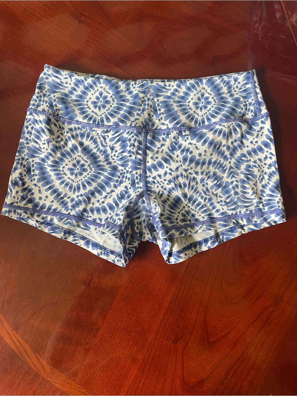 Savage Barbell Blue and White Shorts